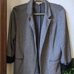 Soft Blazer with Contrast Cuffs